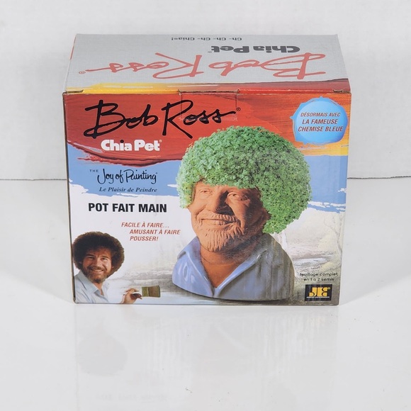 Chia Pet Decorative Planter - The Joy of Painting - Bob Ross - Picture 3 of 4